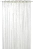 white sheer curtain
